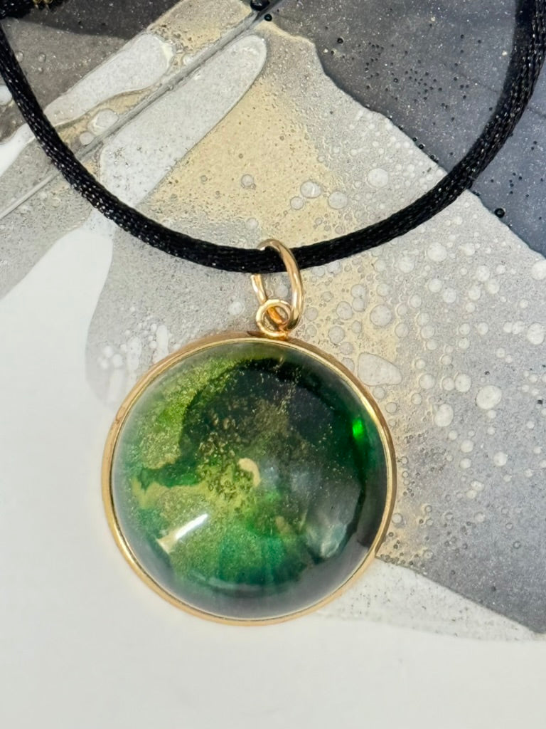 Emerald Galaxy Pendant (large)