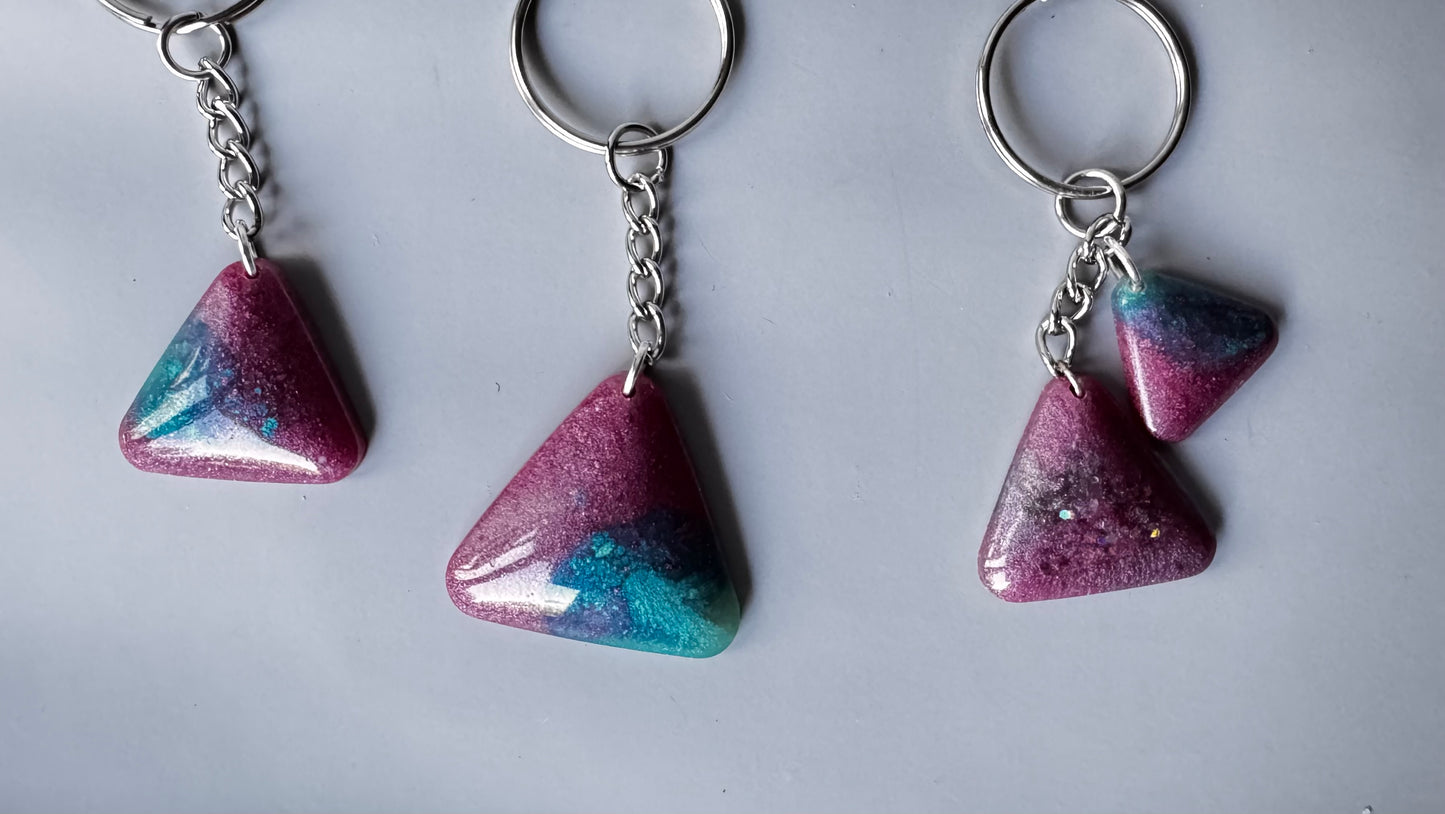 Triangle keychains