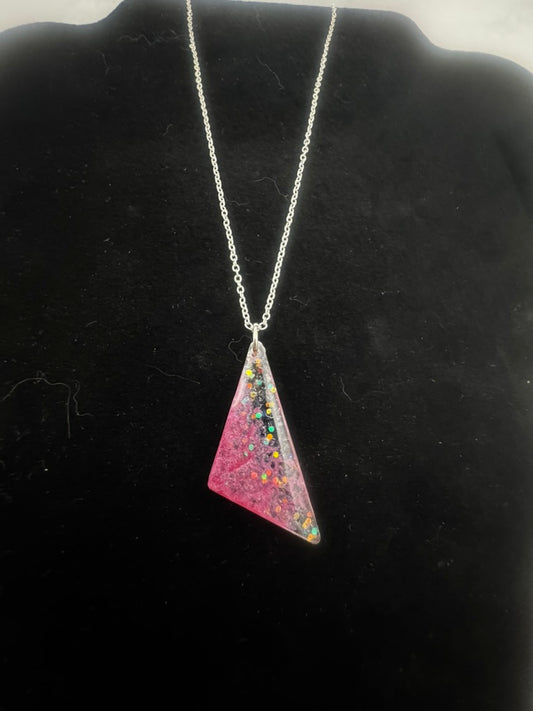 Pretty in Pink Glitter Triangle