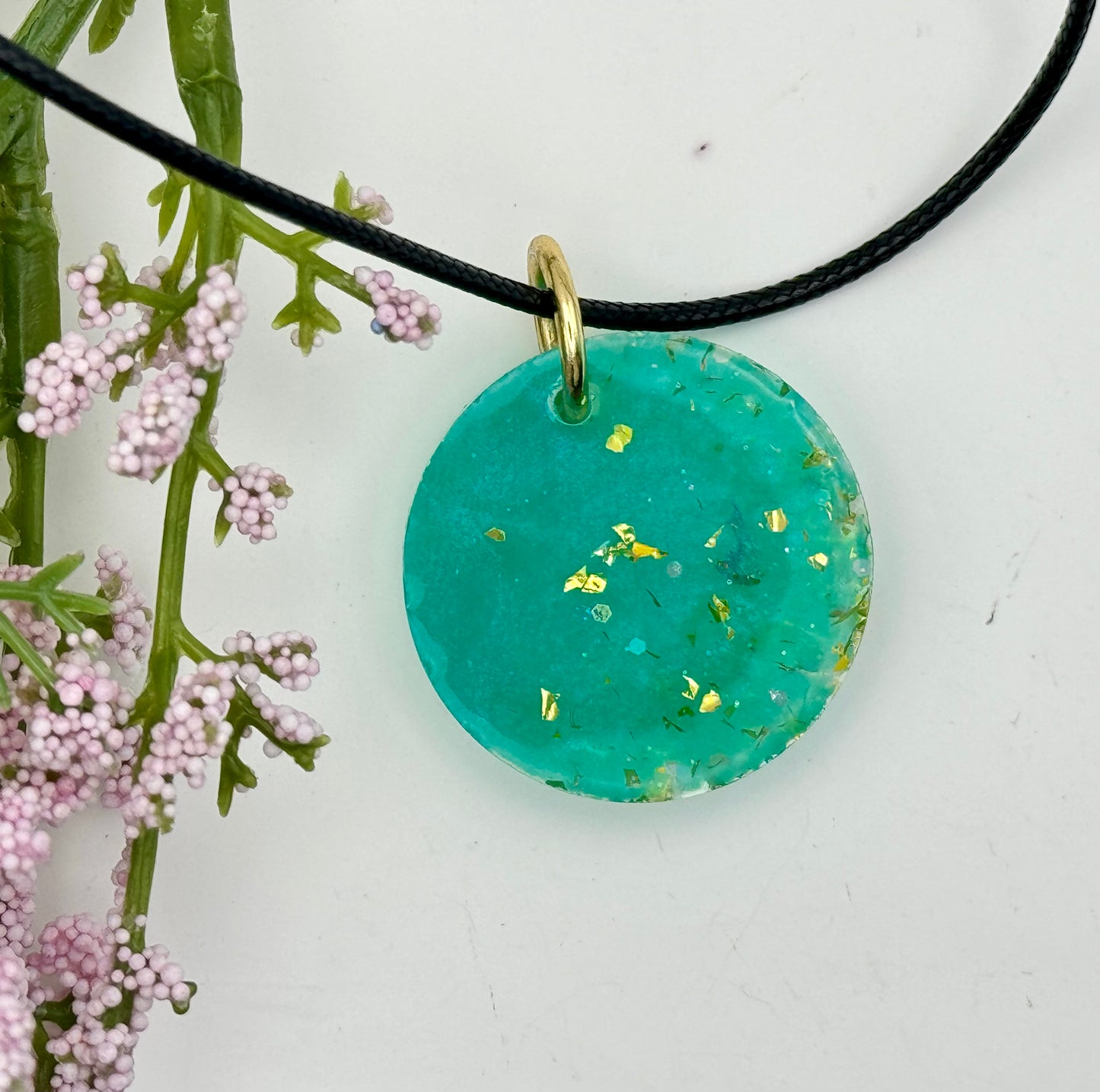 Seafoam circle pendant