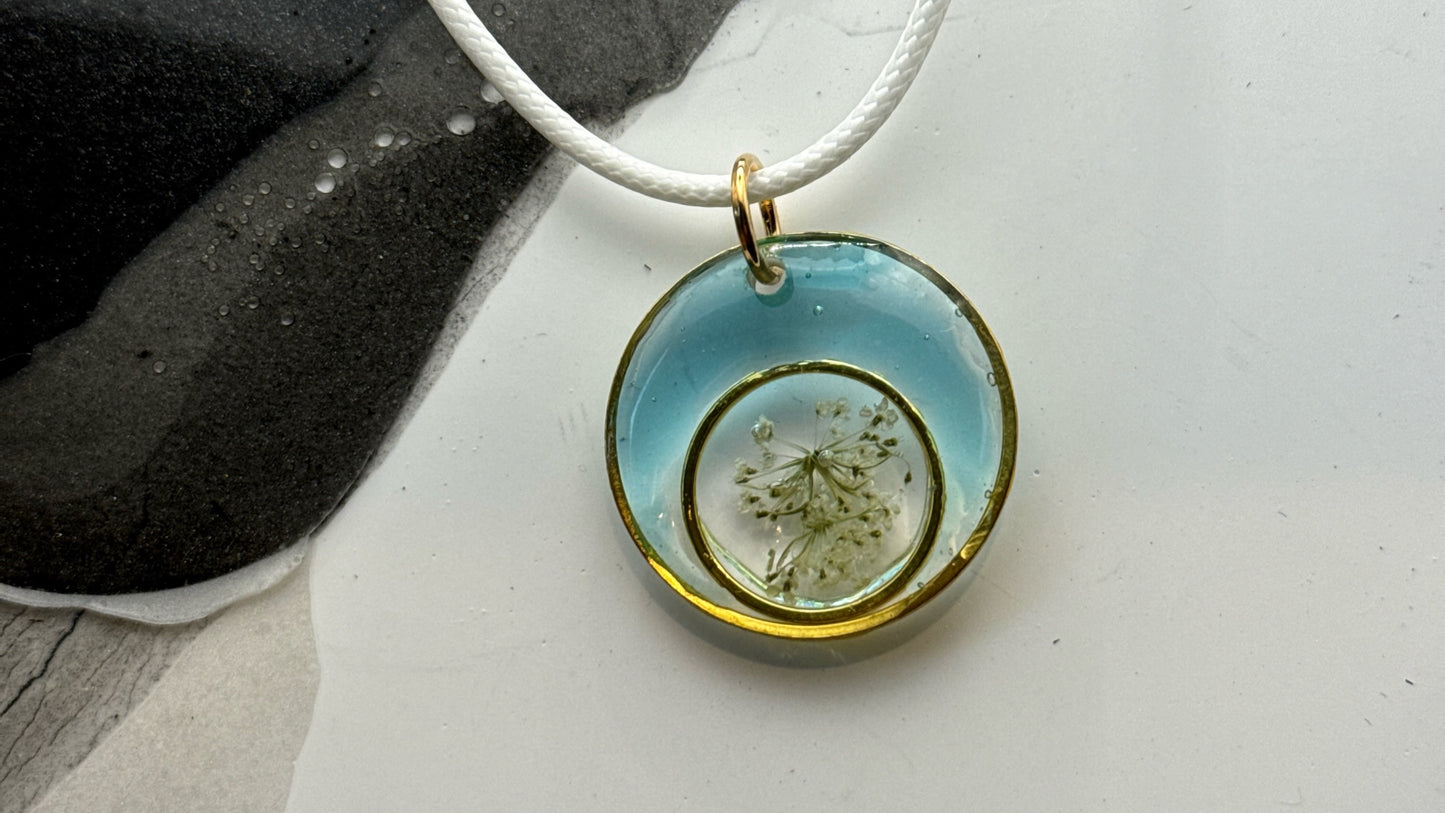 Aqua Bloom Pendant