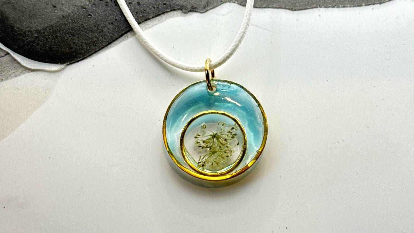 Aqua Bloom Pendant