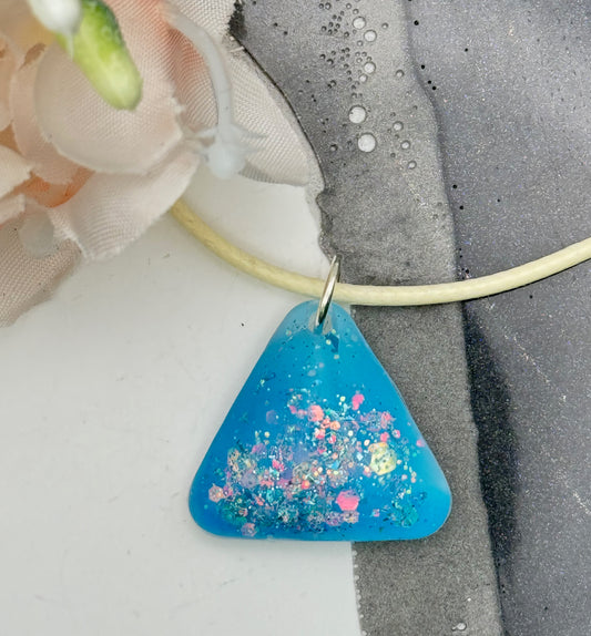 Ocean Confetti Triangle