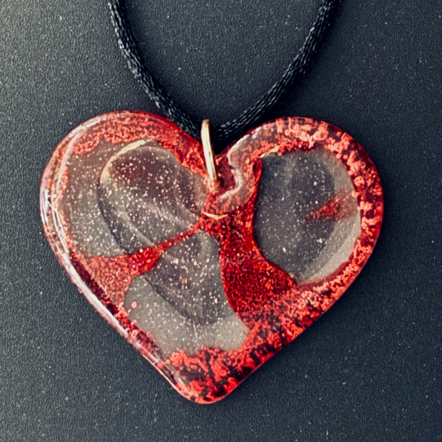 Lava Flow Heart Pendant