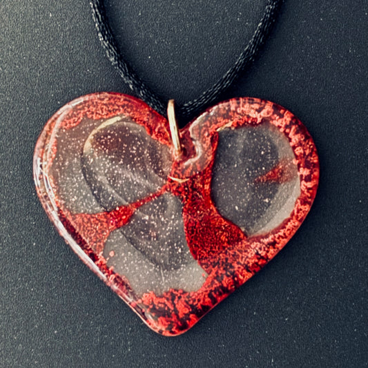 Lava Flow Heart Pendant