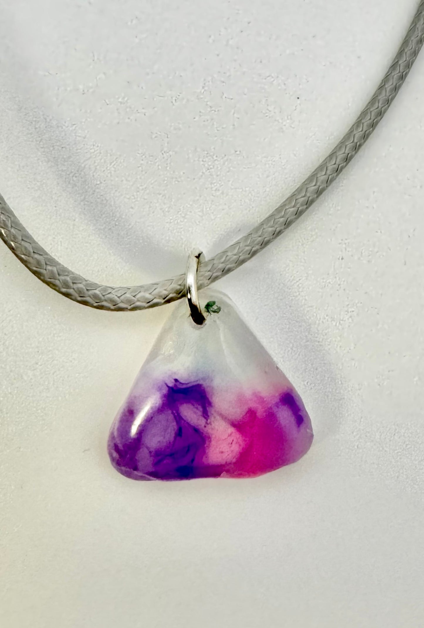 Cotton Candy Triangle Pendant