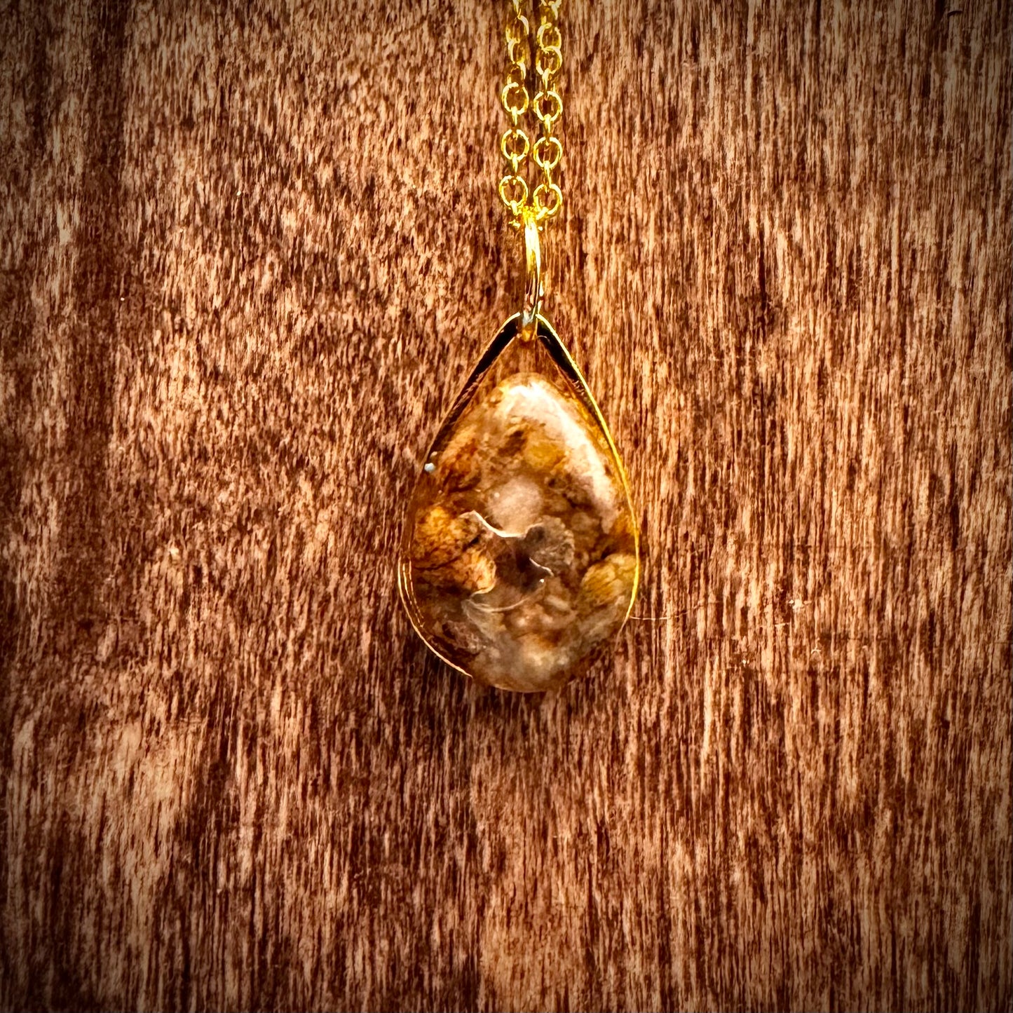 Kaw River Tear drop Necklace