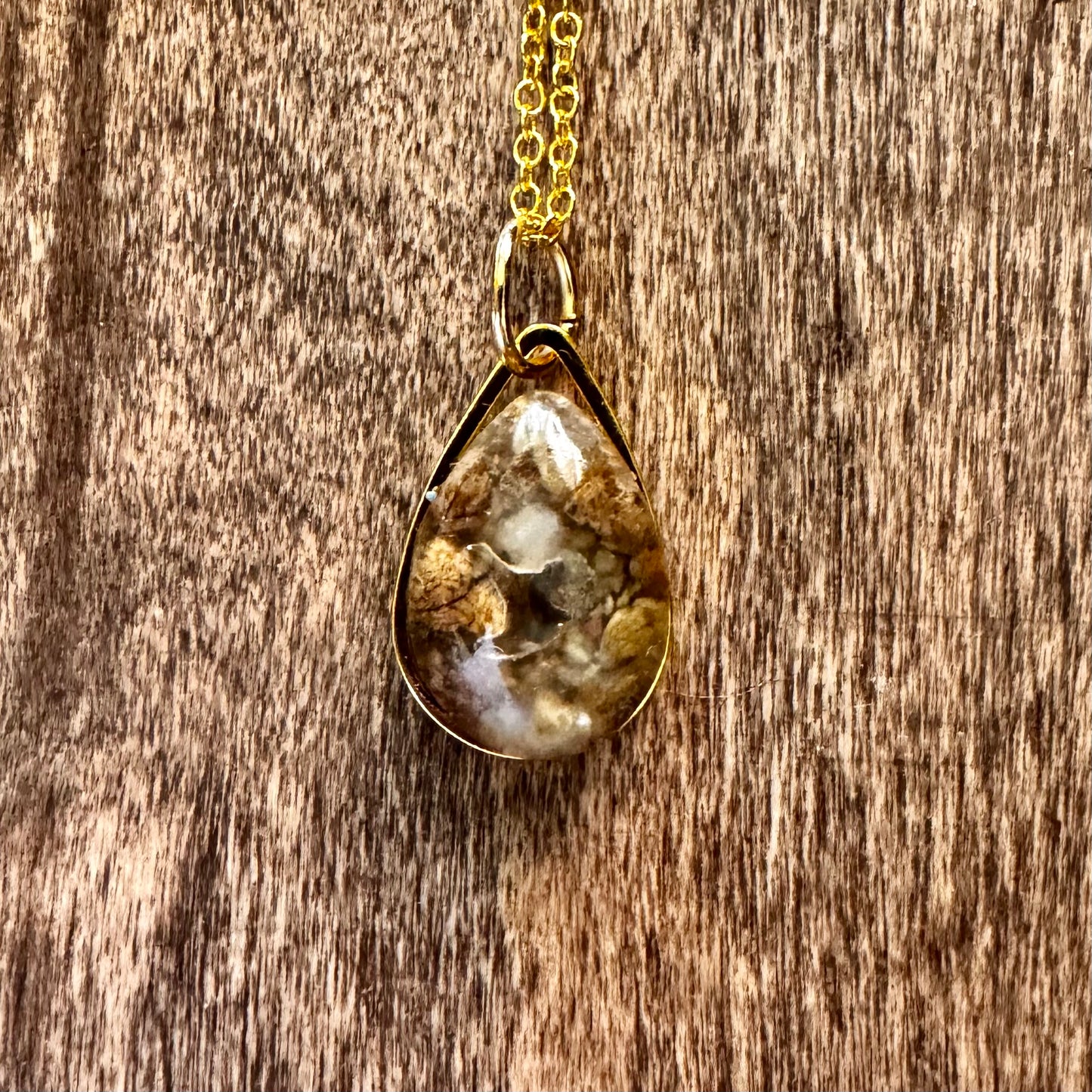 Kaw River Tear drop Necklace