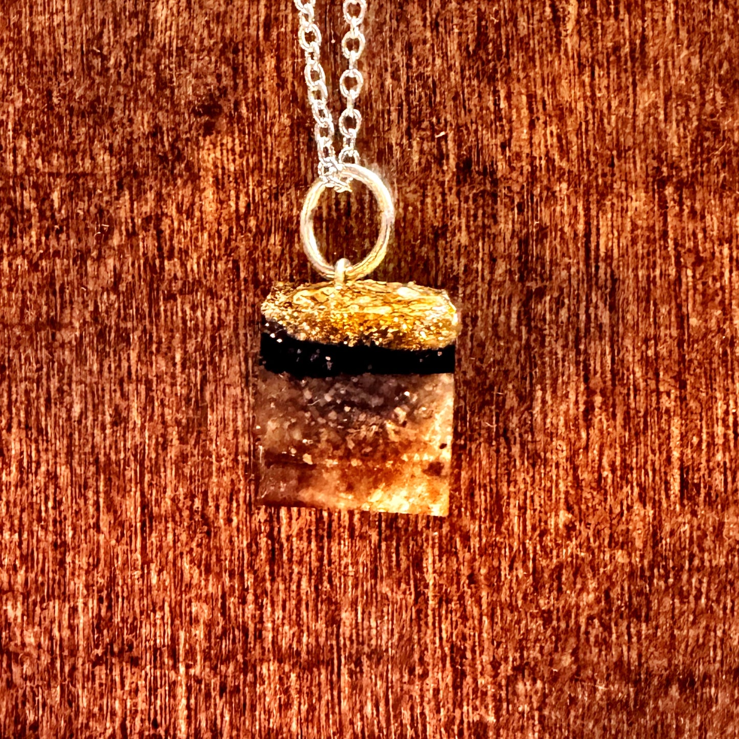 Missouri River Keepsake Square Pendant