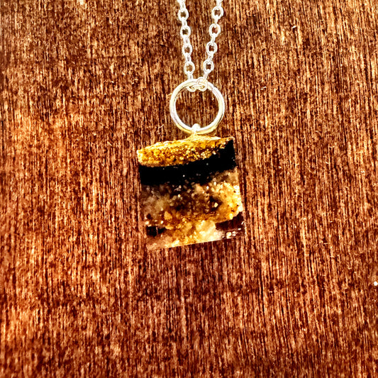 Missouri River Keepsake Square Pendant