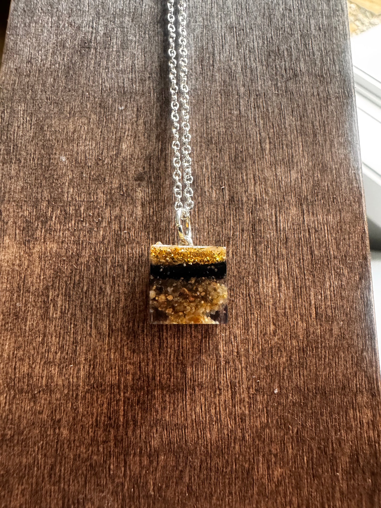 Missouri River Keepsake Square Pendant