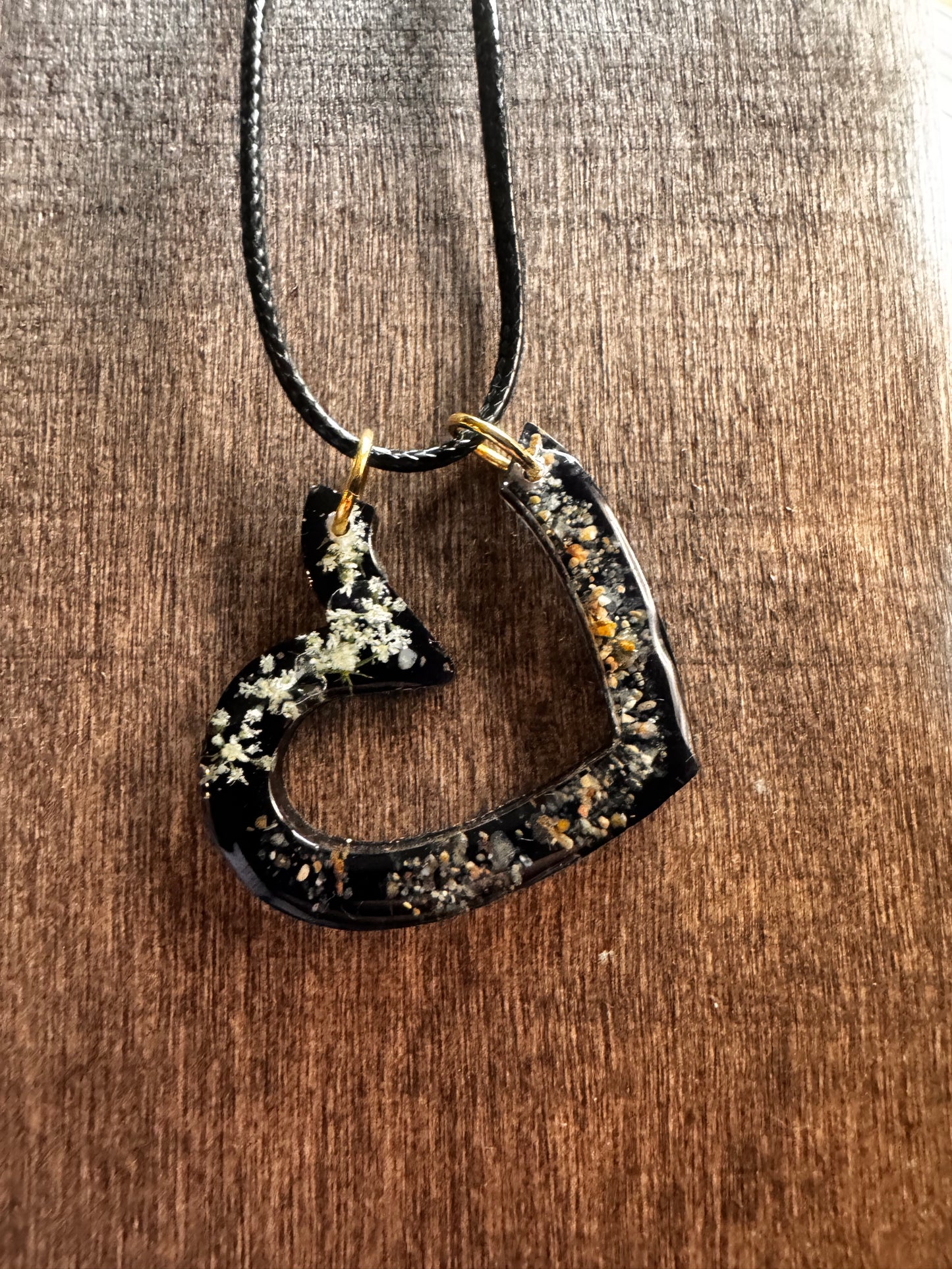 Missouri River Keepsake Heart Pendant