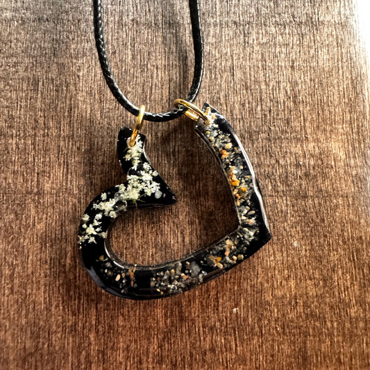 Missouri River Keepsake Heart Pendant