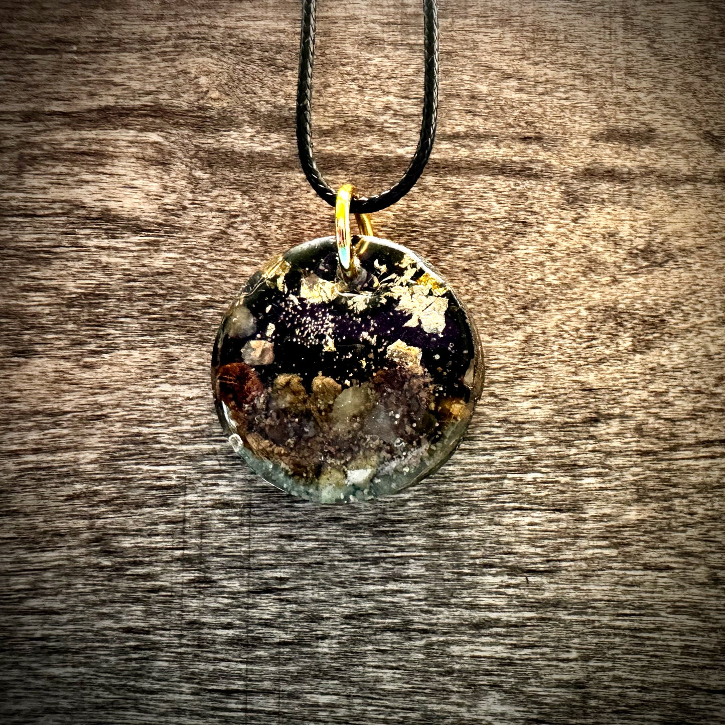 Kaw River Sphere with gold