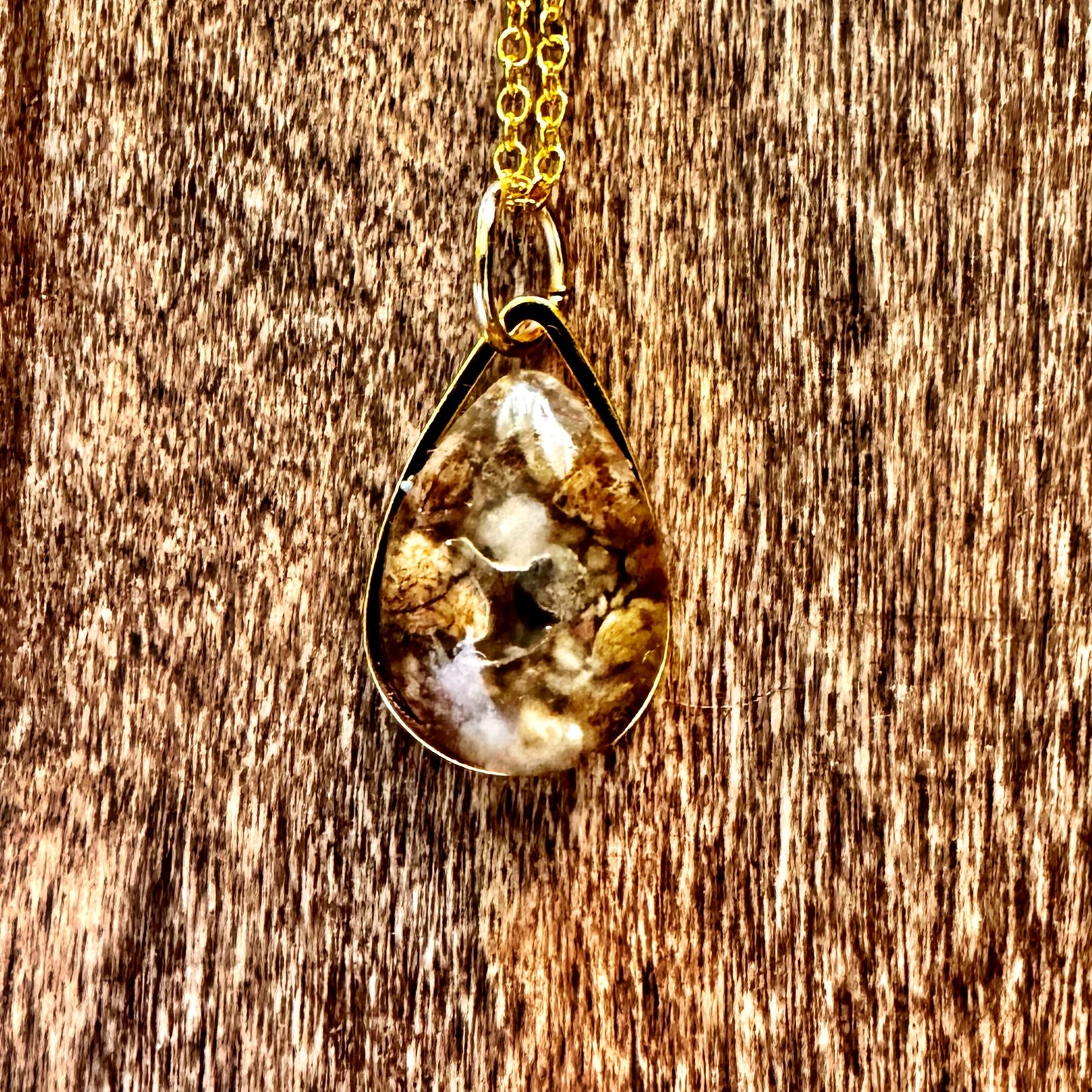 Kaw River Tear drop Necklace