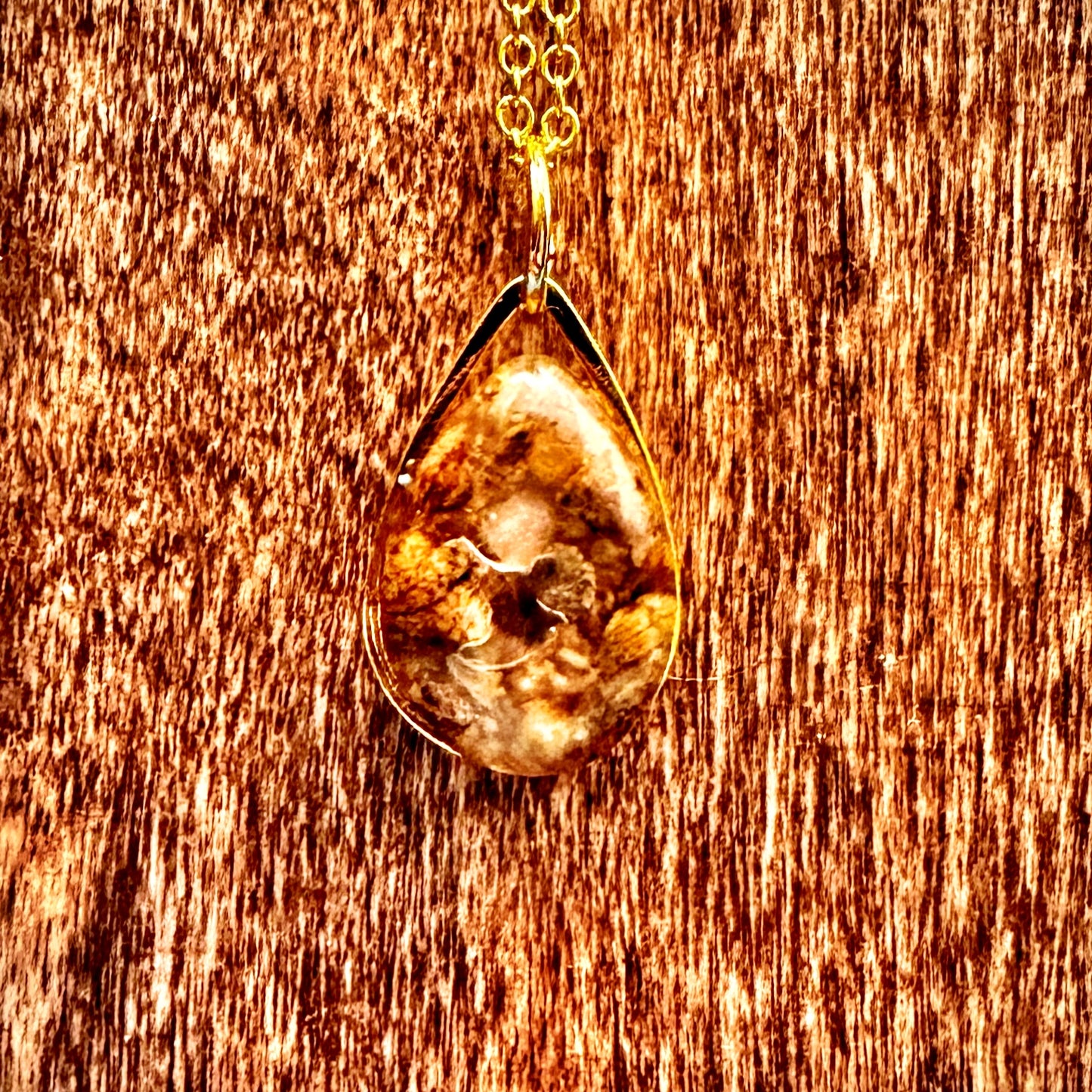 Kaw River Tear drop Necklace