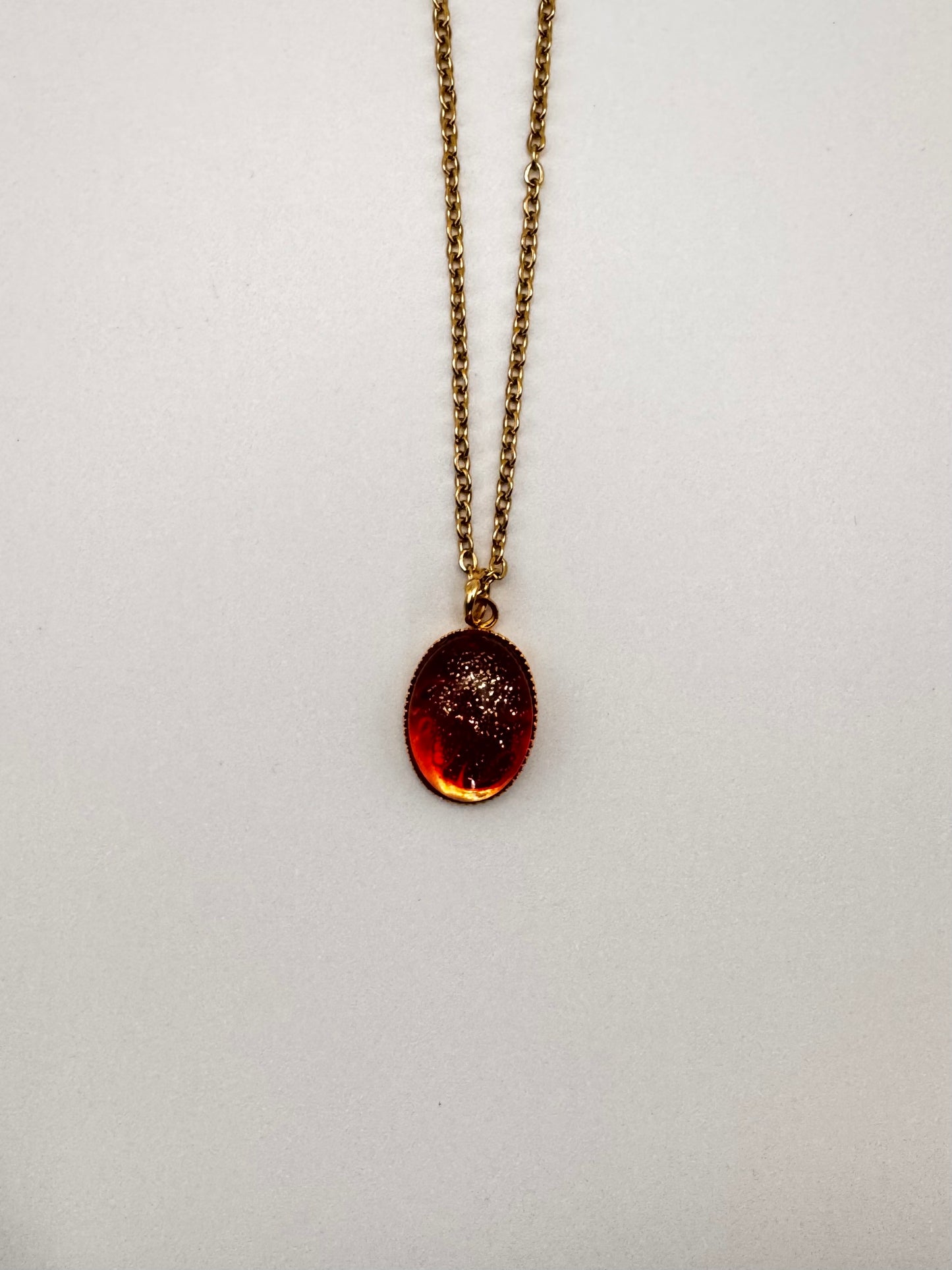 Go Red and Gold Pendant