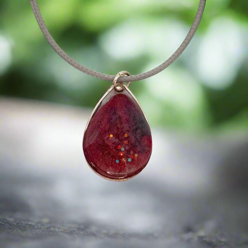 Midnight Teardrop Pendant
