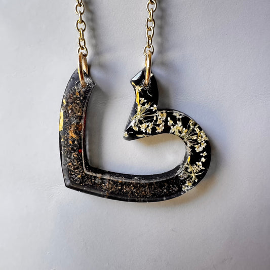 Missouri River Keepsake Heart Pendant