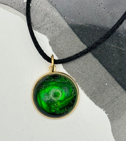 Emerald Galaxy Pendant (medium)
