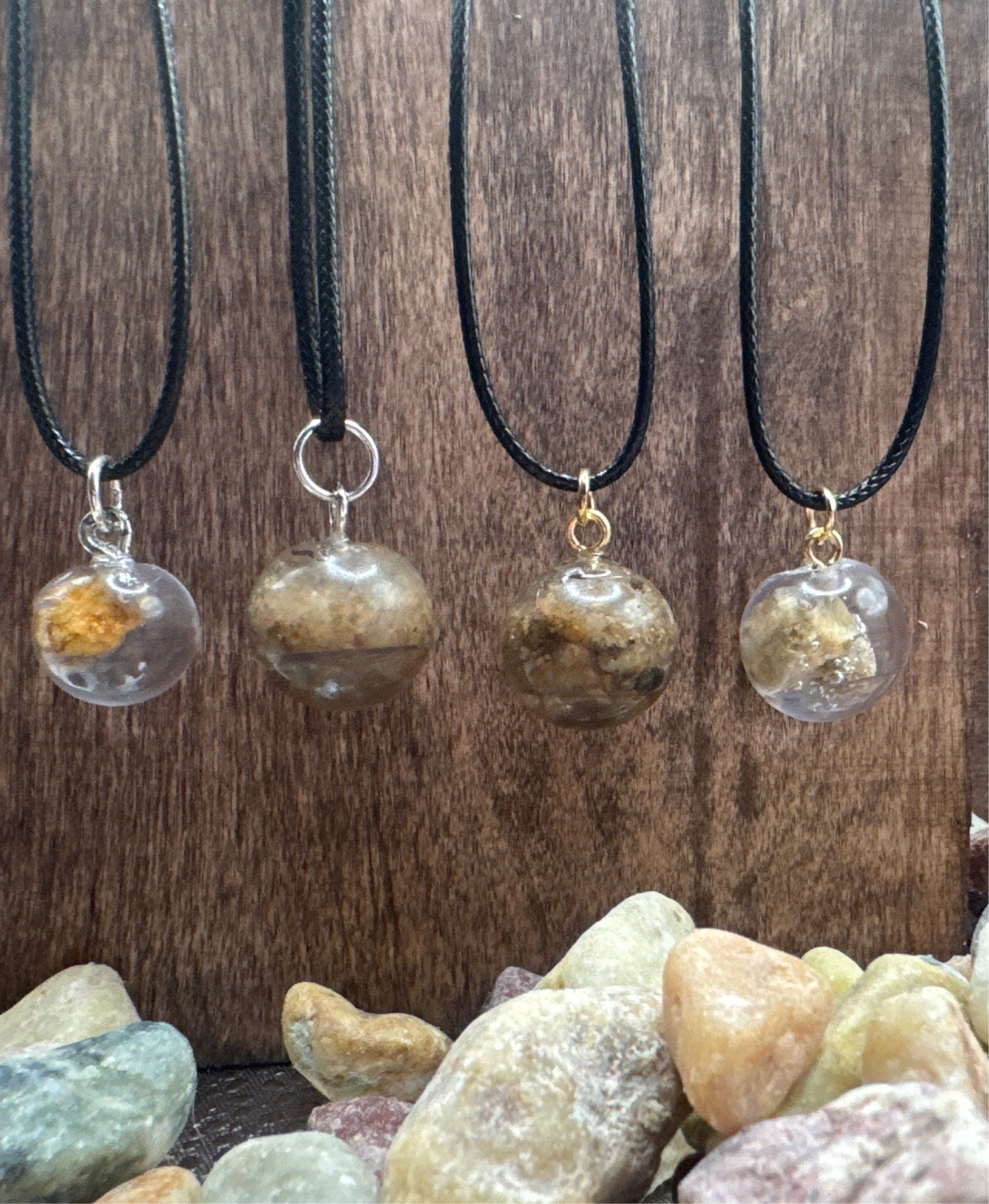 Kaw River Sphere Necklaces
