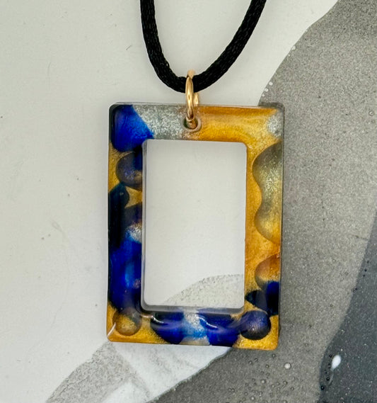Rectangular Abstract pendant