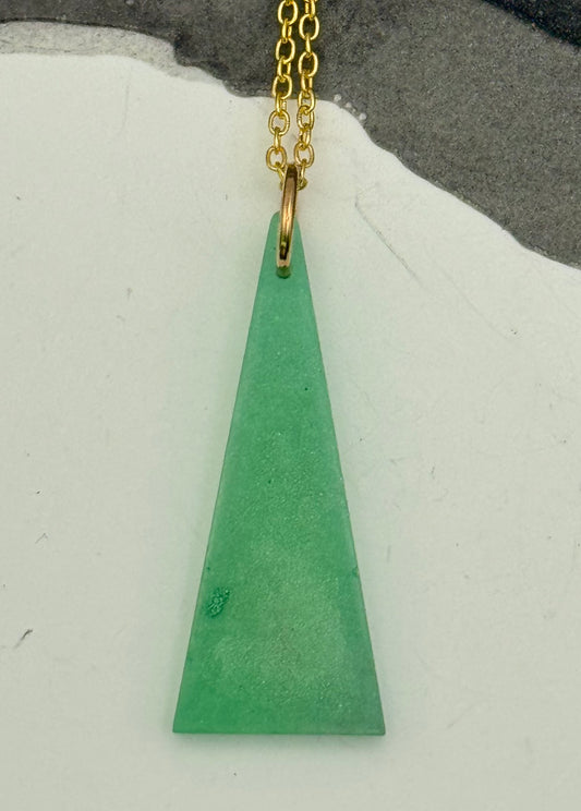 Emerald green triangle