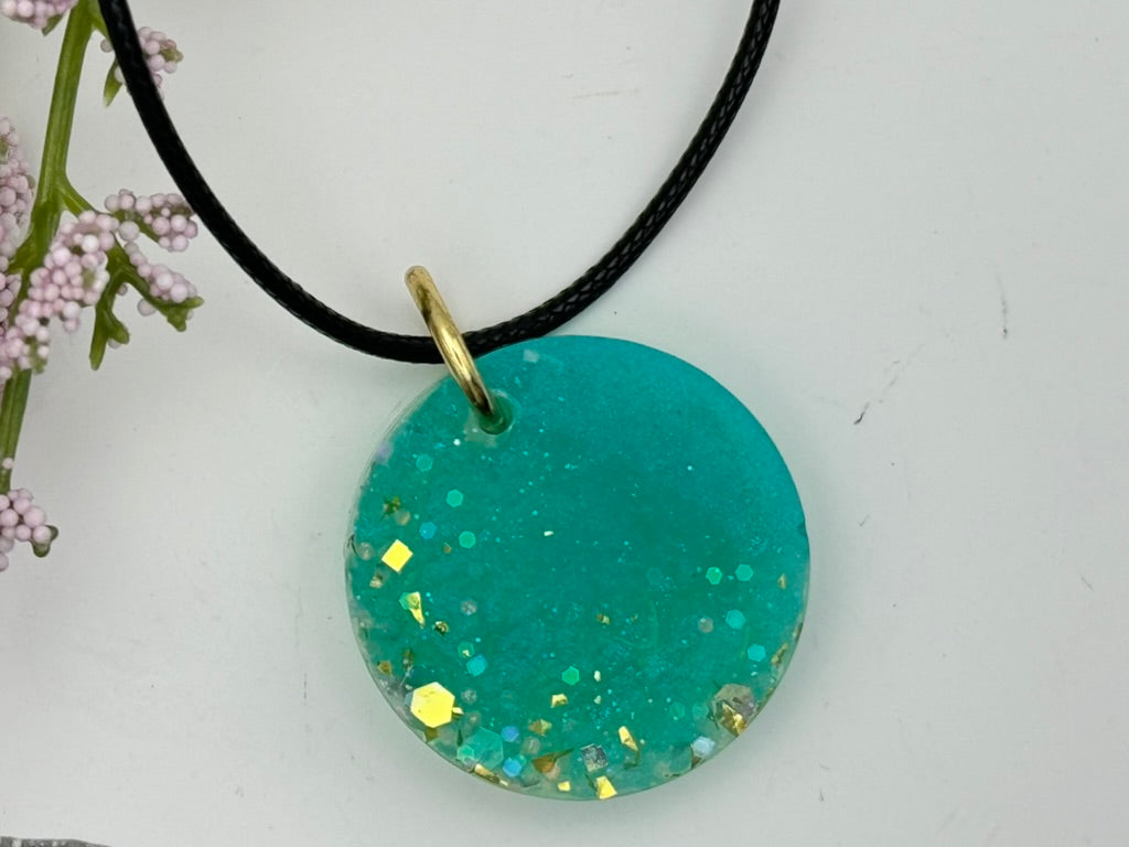 Seafoam circle pendant