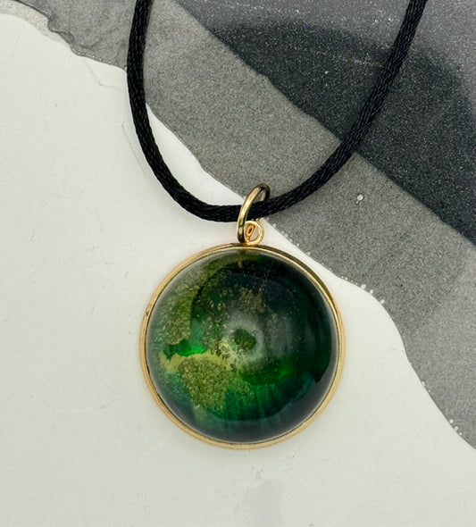 Emerald Galaxy Pendant (large)