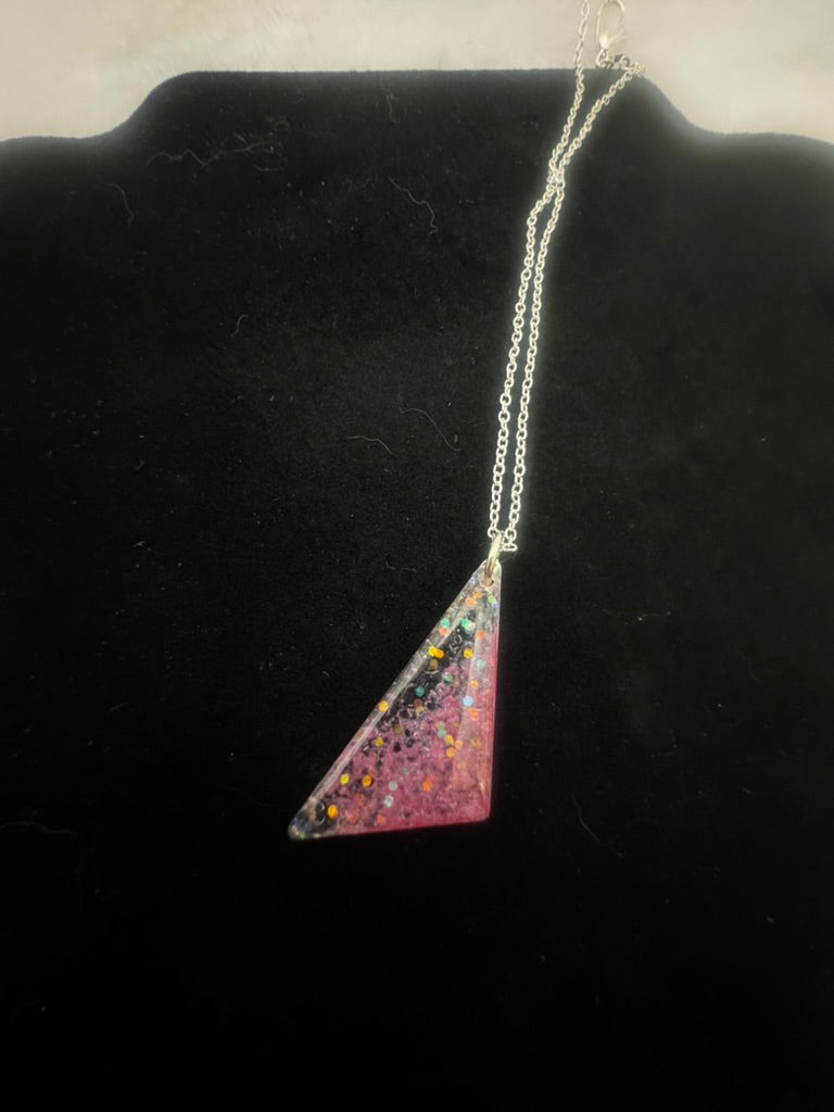 Pretty in Pink Glitter Triangle