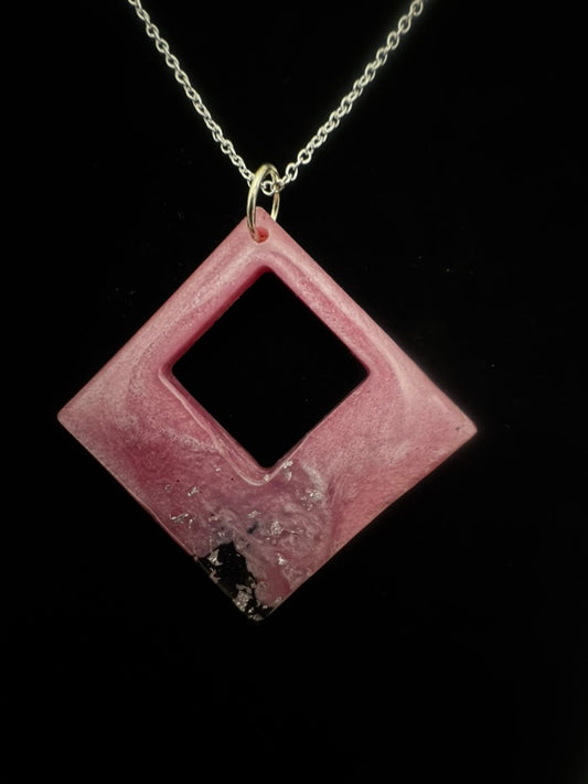 Pretty in Pink Square Swirl