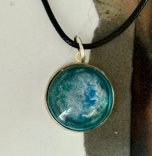 Teal Glow pendant