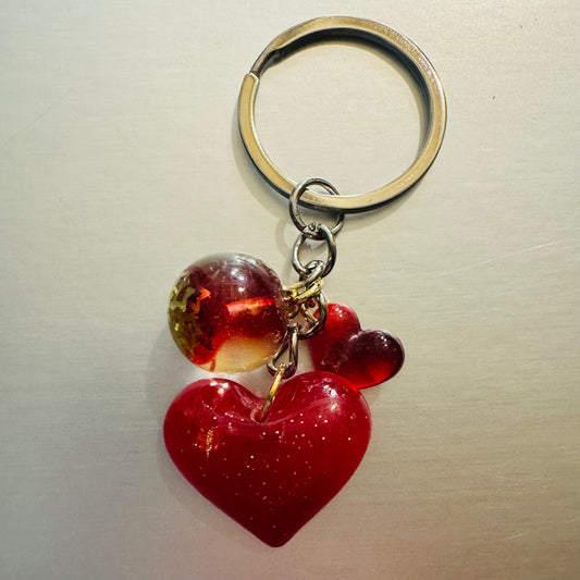 Ruby Glow Keychain