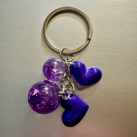 Purple Pride Keychain