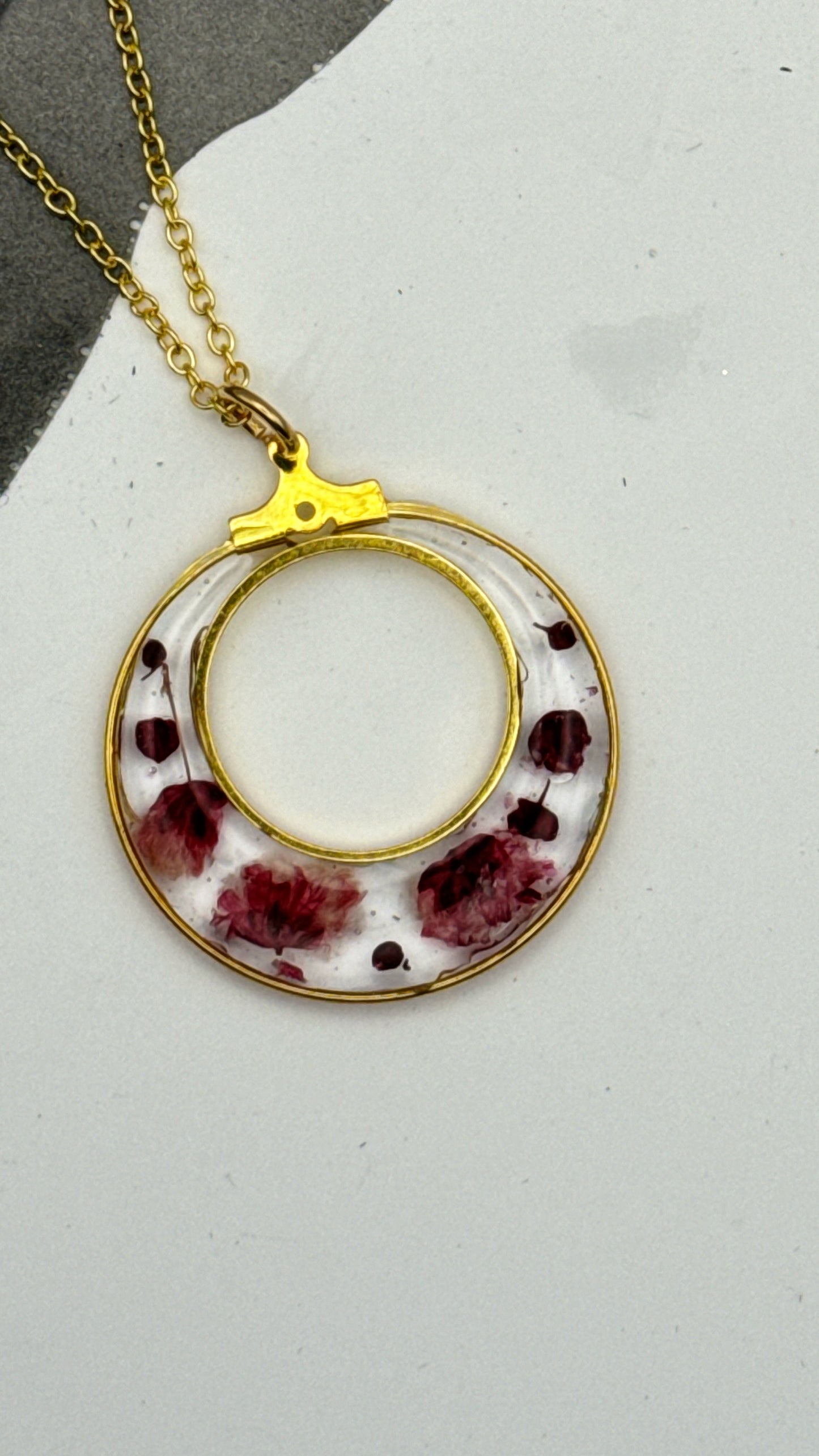 Scarlet Halo Pendant