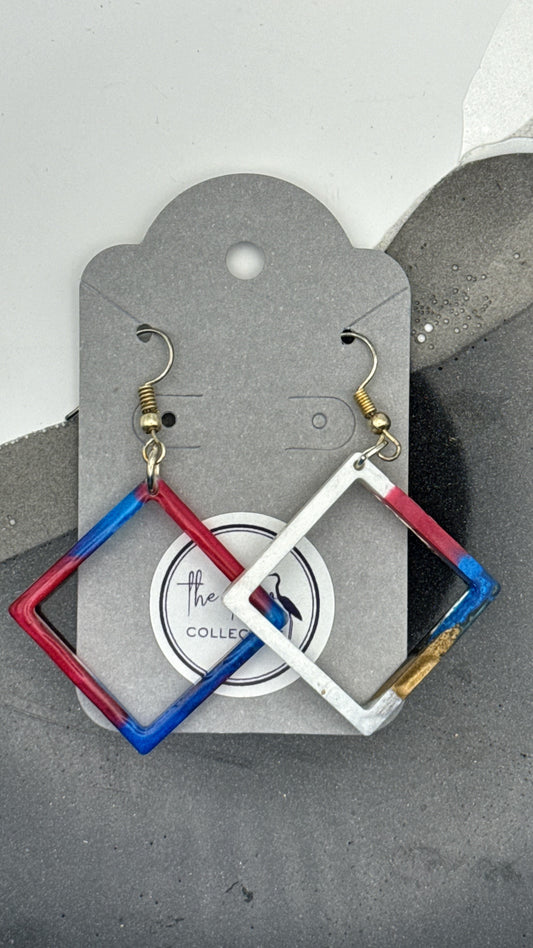 Team Pride Geometric Earrings