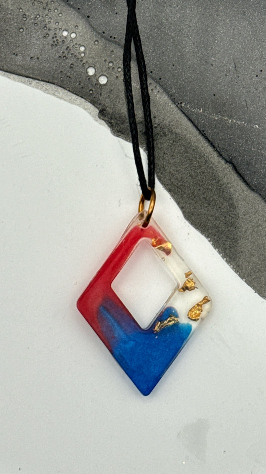 Patriotic Diamond Pendant 2