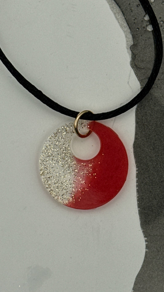Sparkle in the Glory Red and Gold Pendant