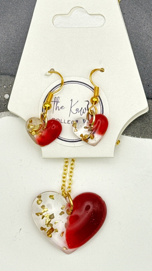 Go for the Red and Gold Heart Set