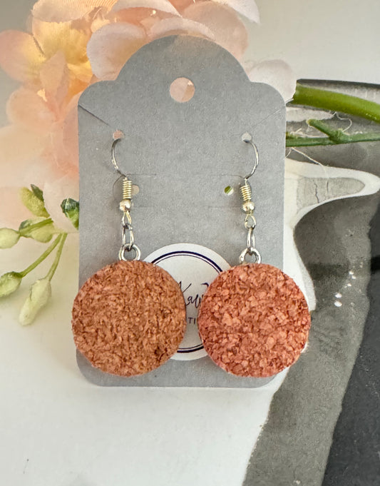Drink It In Cork Earrings-Red Wine 2