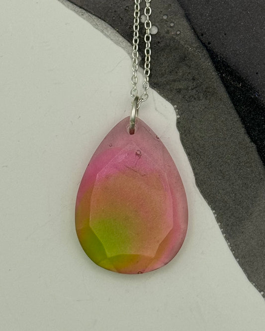 Jewel-teardrop pendant