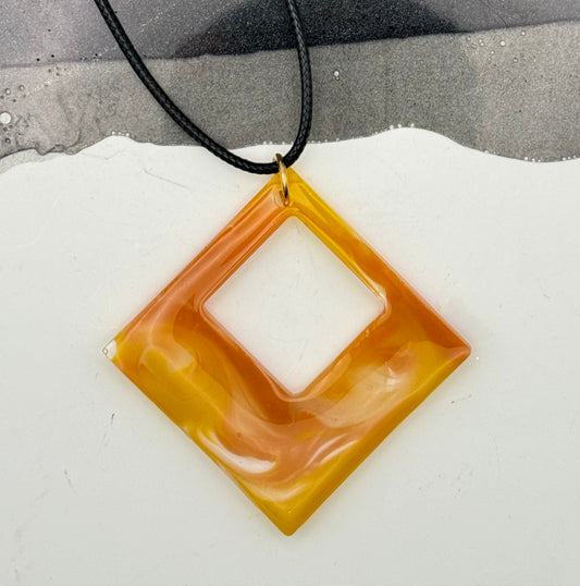 Orange and yellow pendant