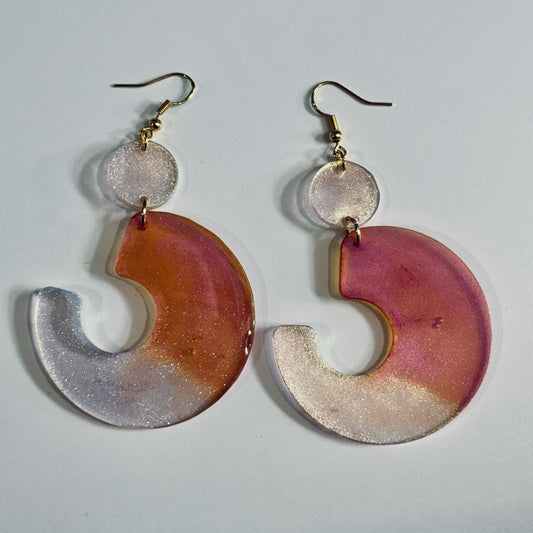 Desert Rose Hoops