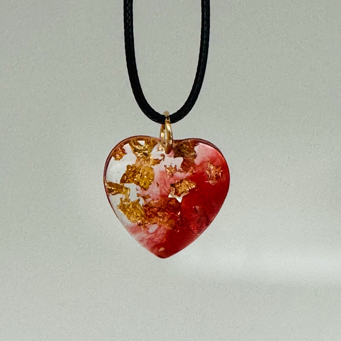 Go for the Red and Gold Heart Pendant