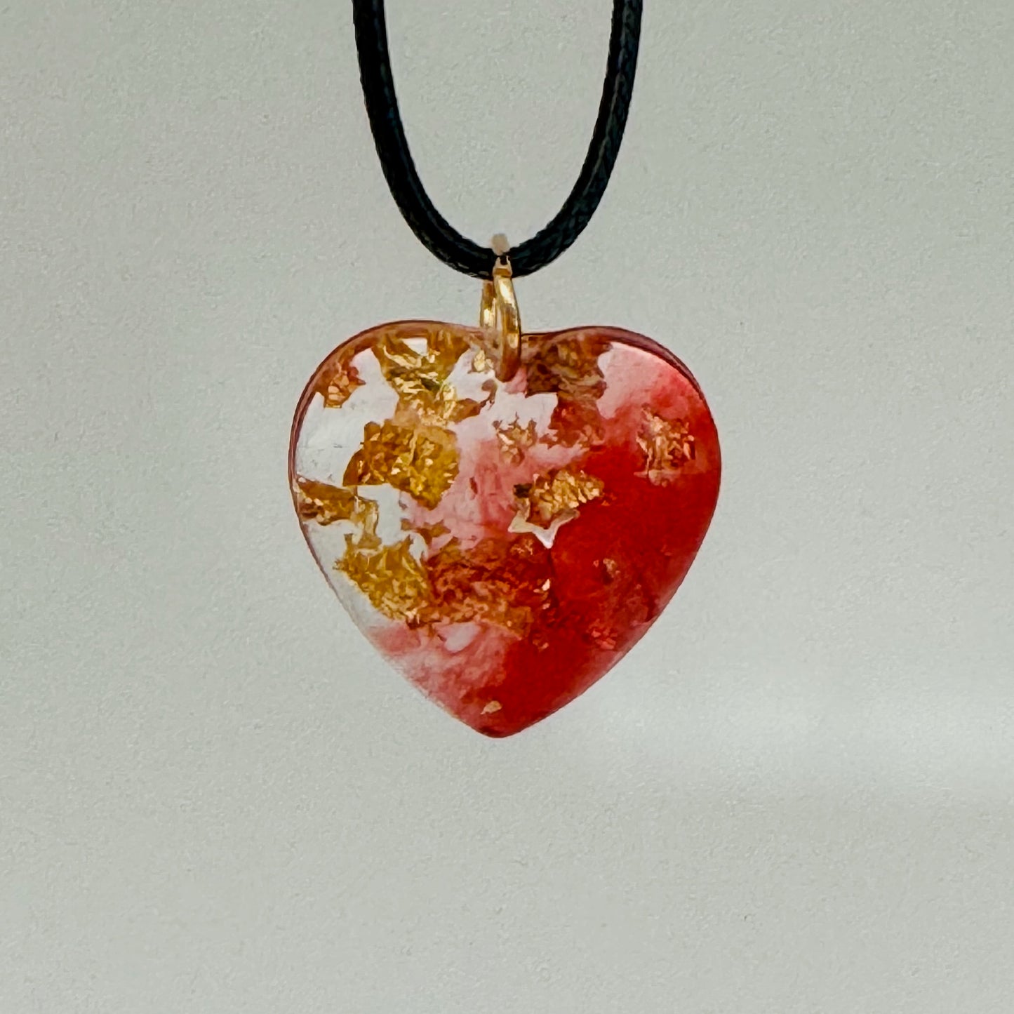 Go for the Red and Gold Heart Pendant