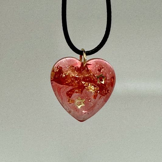Go for the Red and Gold Heart Pendant 2
