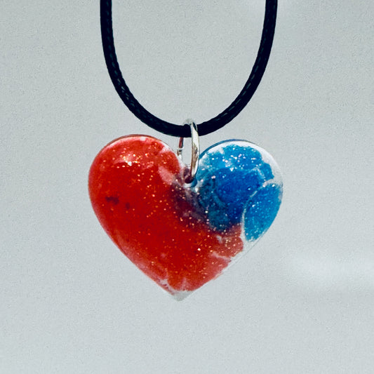 Team Spirit Heart Pendant