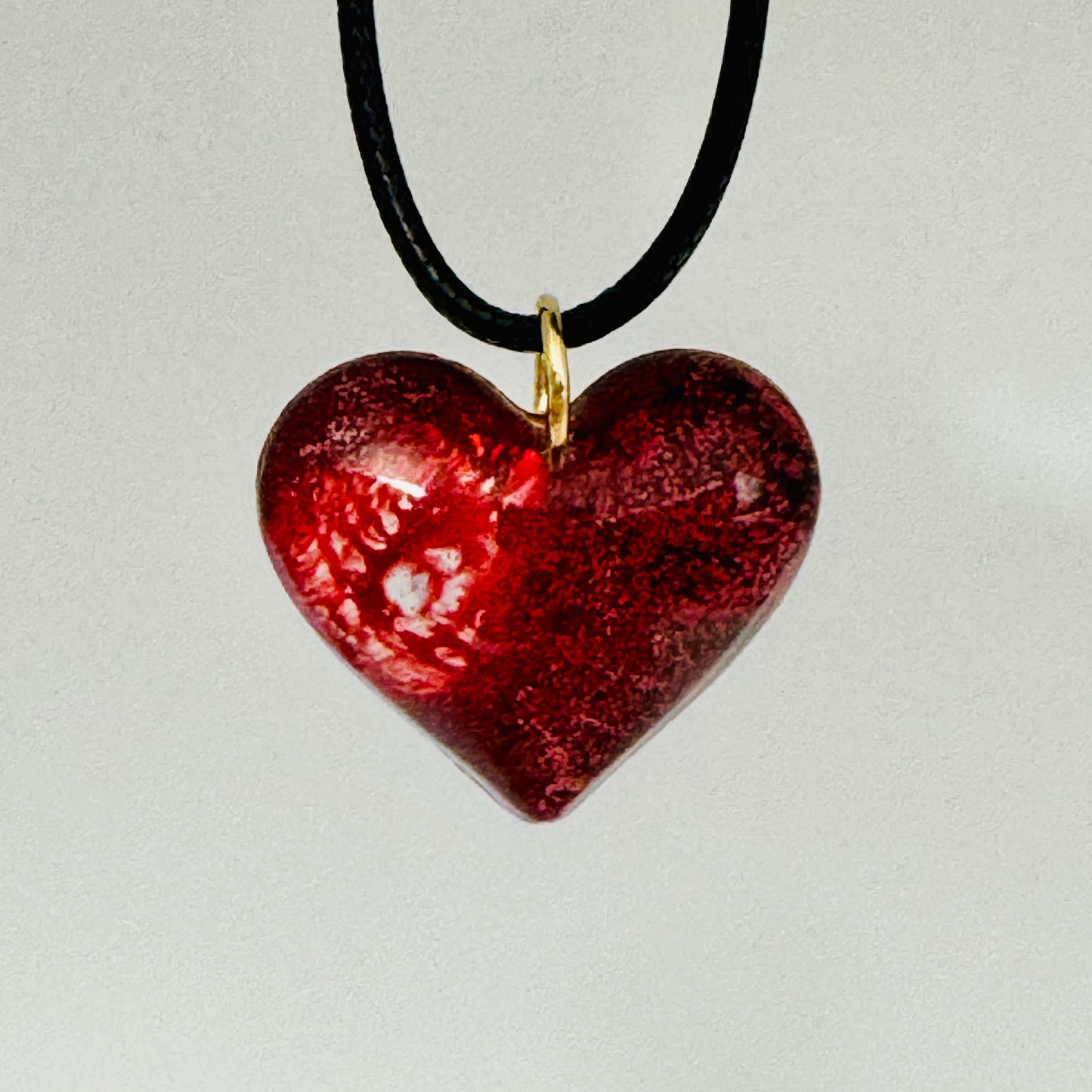 Crimson Radiance Heart Pendant