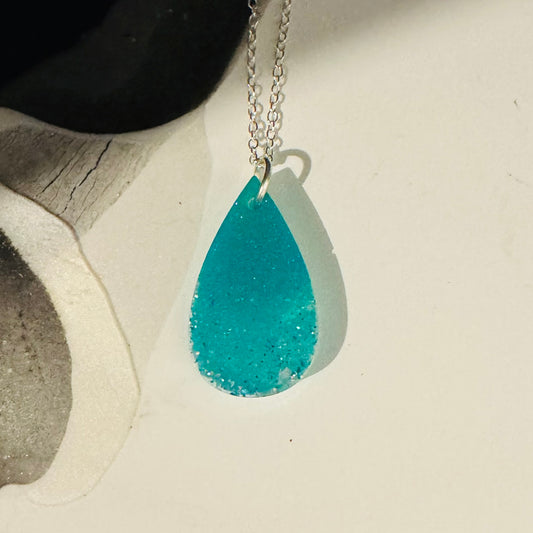 Aqua drop pendant