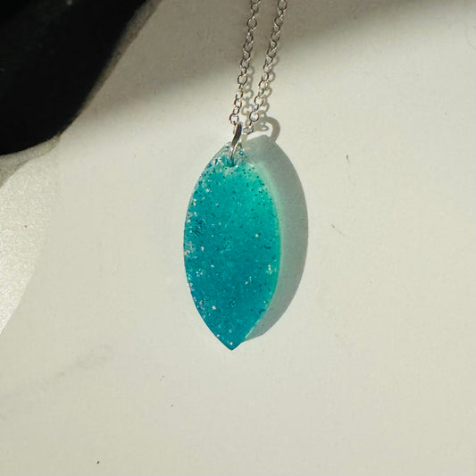 Aqua Petal pendant